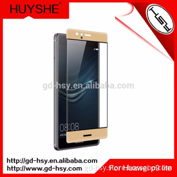 HUYSHE 3D full cover 9h hardness anti-bubble tempered glass screen protector for Huawei P9 lite